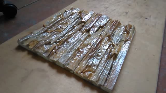 Покраска гипсовой плитки реальный цвет камня Аэрографом покр_ие лаком краски СЛ Алтайс-ий смотреть онлайн