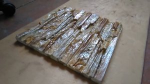 Покраска гипсовой плитки реальный цвет камня Аэрографом покр_ие лаком краски СЛ Алтайс-ий