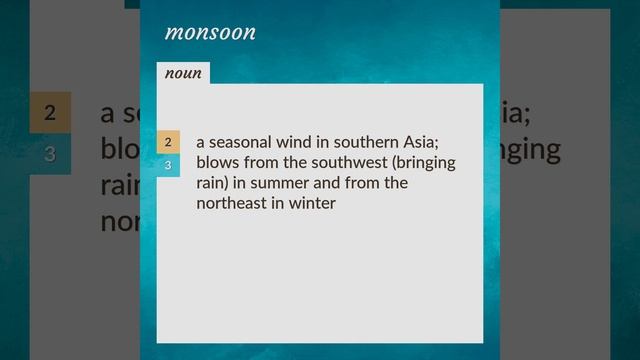 Monsoon | Meaning Of Monsoon
