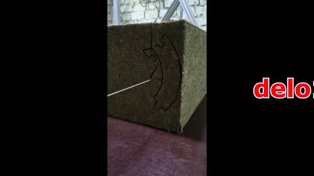 Резка минваты на абразивном ЧПУ станке ФРП-20М. смотреть онлайн