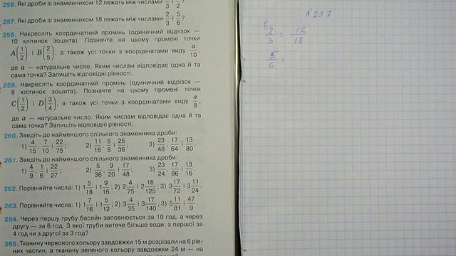 Задача 257, Математика, 6 клас, Тарасенкова 2014 смотреть онлайн