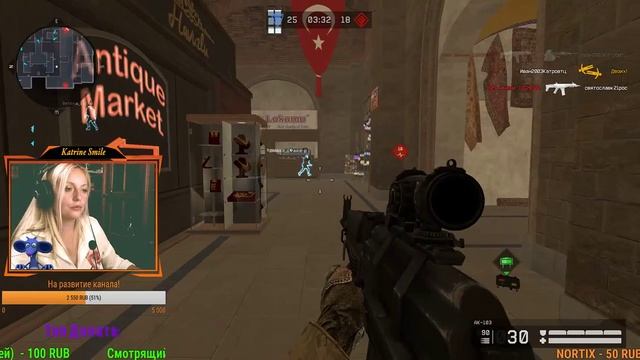 СТРИМ-WARFACE! Плюхи от Катюхи )))) Стримчик с друзьями. Нубим на ветеранах))))) смотреть онлайн
