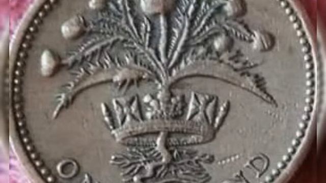 1984 British & One pound Queen Elizabeth II,coin Value and price rare. смотреть онлайн