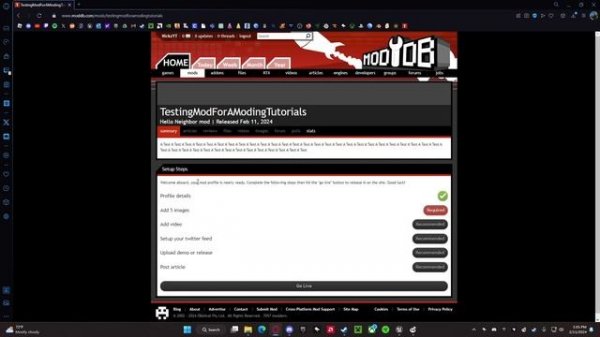 Uploading Your Mods To Moddb | Hello Mod Kit Tutorial
