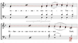 1-й АНТИФОН, САРОВСКИЙ НАПЕВ -Сопрановая партия