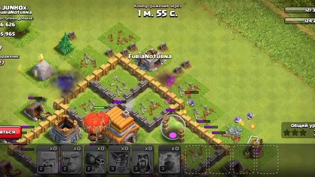 Кв 1 против 5 в Clash of clans. смотреть онлайн