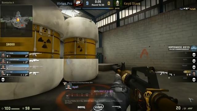 Katowice 2015 - Virtus.Pro vs Keyd Stars Nuke 1/4 finals players voices (VP POV Polish) смотреть онлайн