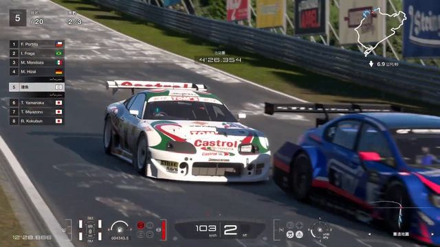 Gran Turismo 7 Toyota Supra GT500 World Touring 800 @ Nurburgring Gameplay смотреть онлайн