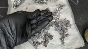 Как выглядит чистая свинцовая отливка? Снятие крадника.