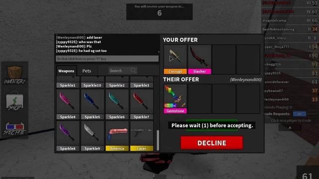 GETTING **CHROMA GEMSTONE** FOR 2 ITEMS!! (Roblox Murder Mystery 2) смотреть онлайн