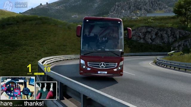 ETS2 1.46 Mercedes Benz shd 2022 Travego bus mod - Austrian Alps смотреть онлайн