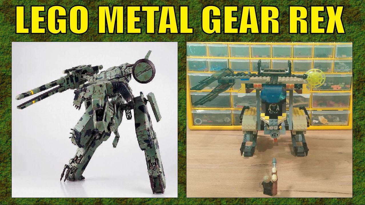 LEGO ЯДЕРНЫЙ ТАНК - ШАГОХОД METAL GEAR REX | ИЛИ КТО СКАЗАЛ - ЧТО ОДИН В ПОЛЕ НЕ ВОИН ?! | 2024