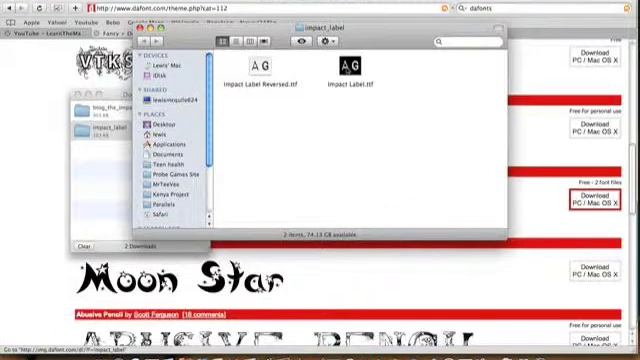 HOWTO: Install free fonts onto your Mac or Windows! смотреть онлайн