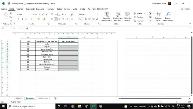 Video Tutorial Taller 1 Interfaz de Excel смотреть онлайн