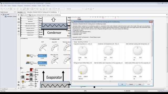 Adsorption Cooling System with Silica Gel | Water | Matlab | Simulink Model смотреть онлайн