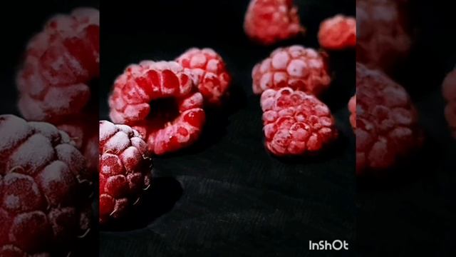 Фуд-фотография . Замороженная малина смотреть онлайн
