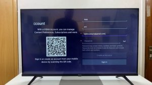 Hisense VIDAA Smart TV: How To Create VIDAA Account