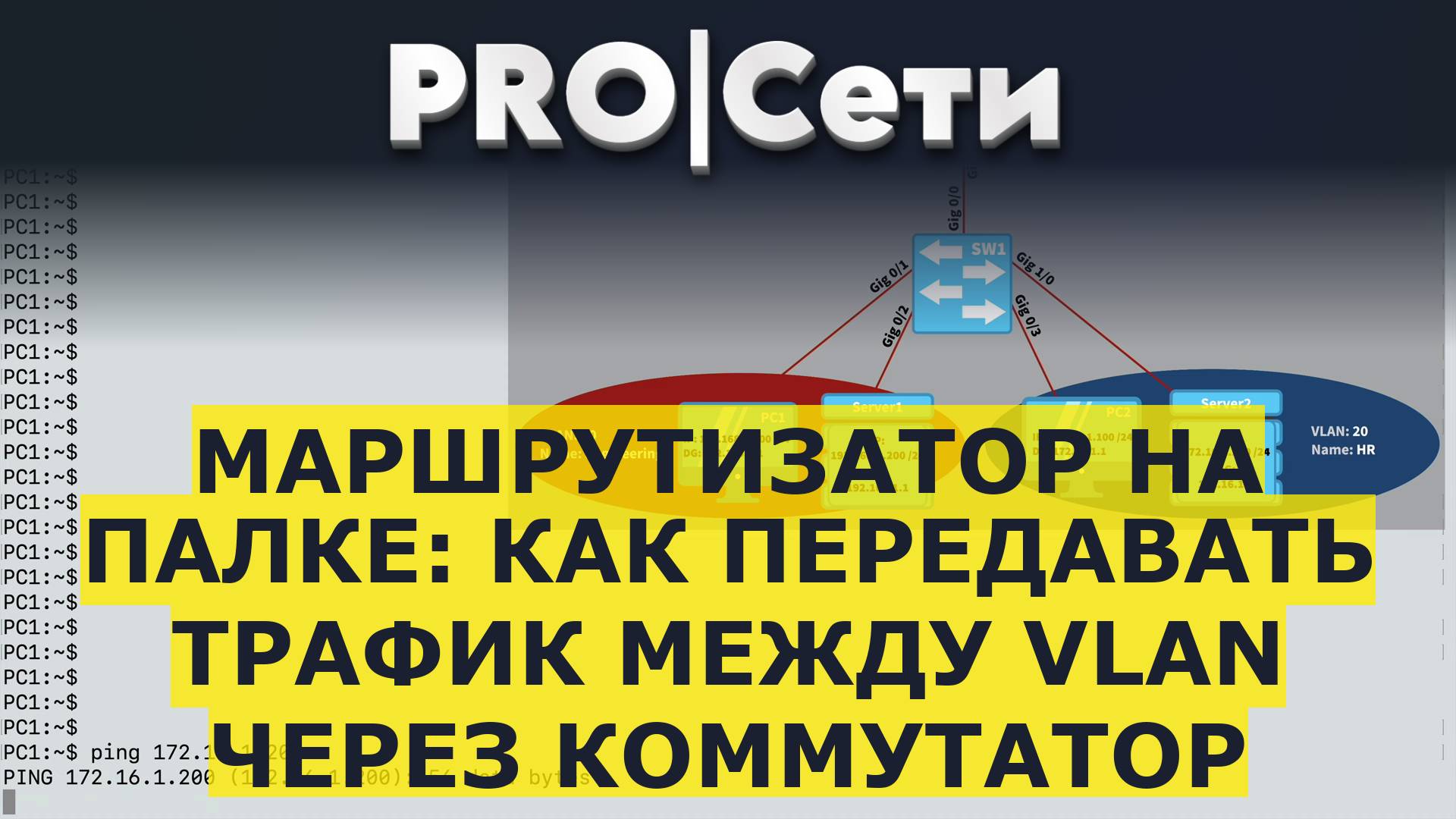 Маршрутизатор на палке: как передавать трафик между VLAN через коммутатор смотреть онлайн