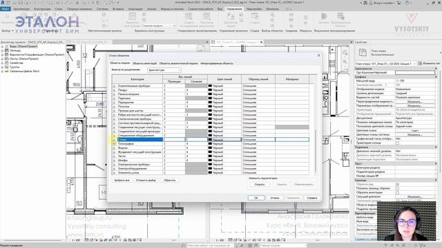 [Курс «Revit. Базовый курс»] Стили объектов смотреть онлайн