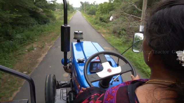 Village Tractor Girl Driving/powertrac EURO 50/ Tractor Girl/ Tractor Part 1/VTG