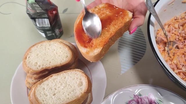 ГОРЯЧИЕ БУТЕРБРОДЫ НА СКОВОРОДЕ ОЧЕНЬ ВКУСНЫЕ ЖАРЕНЫЕ БУТЕРБРОДЫ МИНИ ПИЦЦА
