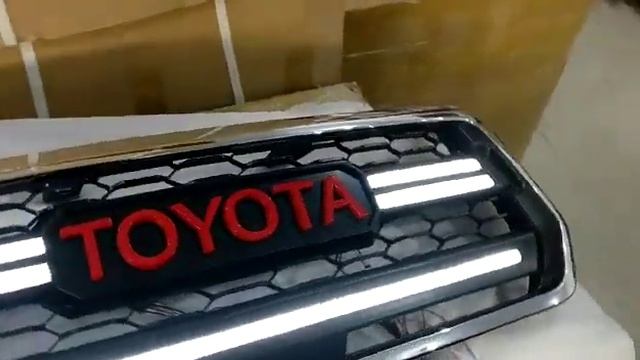 Toyota Hilux Rocco Led Grille With Toyota Logo - Model 2016-2019 смотреть онлайн