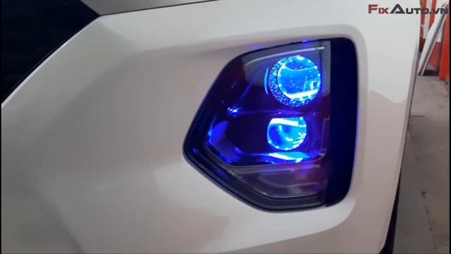 Độ đèn tăng sáng Santafe 2019, độ đèn bi xenon, độ đèn bi led смотреть онлайн