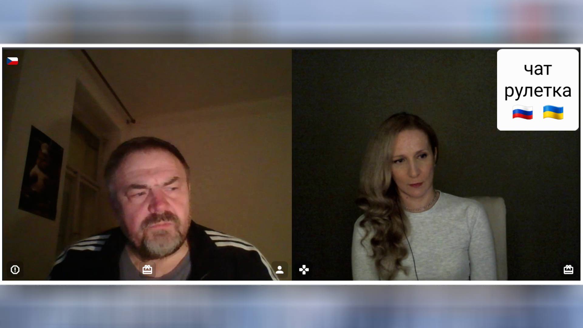Возмущается, что не пропустили в Шереметьево. Чат рулетка Россия-Украина смотреть онлайн