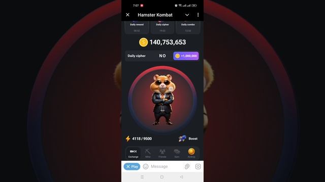 HAMSTER KOMBAT DAILY CIPHER JULY 12,2024 смотреть онлайн
