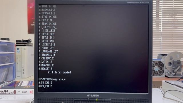 MS DOS 6.22 + Windows 3.1 SETUP смотреть онлайн