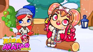 Аватар ворлд. Аня ПОЁТ с Кики и Изи. ЗИМНЯЯ ПРОГУЛКА с Кирой ❤️