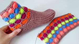 Следки-носочки из остатков пряжи 🧶