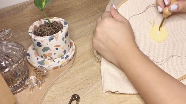 How to make punchneedle art and rugs at home | Night Studio Vlog смотреть онлайн