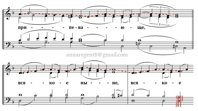 ХЕРУВИМСКАЯ ПЕСНЬ Спасская - Сопрановая партия