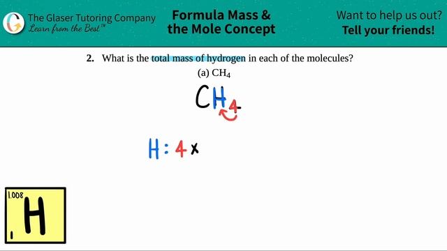 3.2a | What is the total mass of hydrogen in each of the molecules? CH4 смотреть онлайн