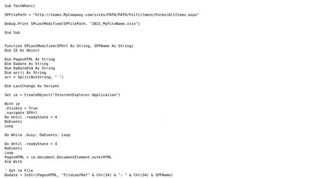 Sharepoint: Return last modified date/time in VBA (2 Solutions!!) смотреть онлайн