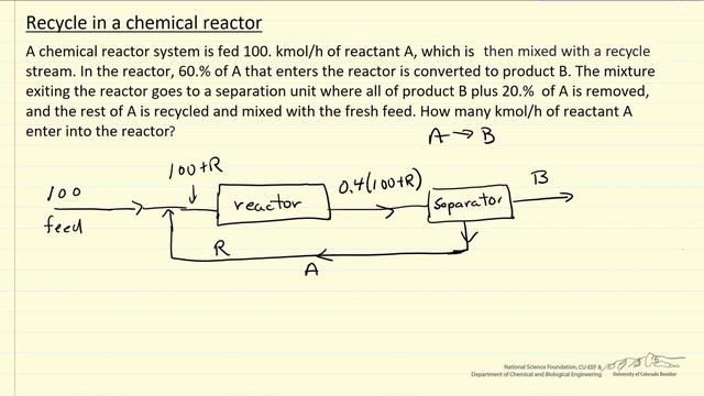 Recycle in a Chemical Reactor смотреть онлайн