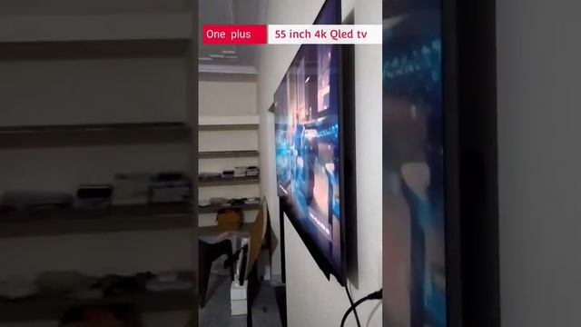 one plus 55 inch 4k Qled tv installed смотреть онлайн