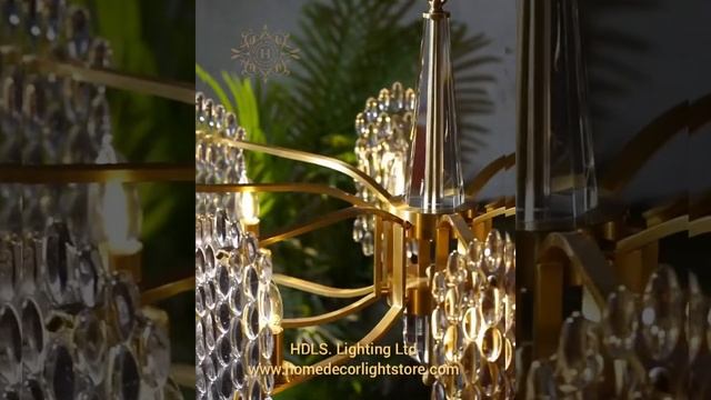 Arpina, Modern copper crystal chandelier. смотреть онлайн