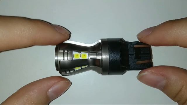 Светодиодная двухцветная лампа NeTuning W21/5W-16s35wa бело-оранжевая 7443 в дхо поворотники смотреть онлайн