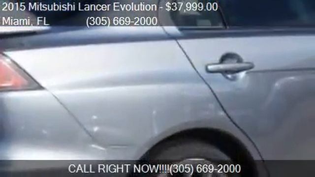 2015 Mitsubishi Lancer Evolution GSR AWD 4dr Sedan for sale смотреть онлайн