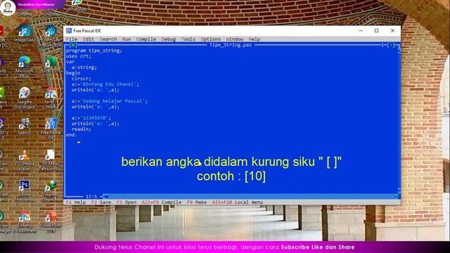 Pemrograman Pascal Part 6 # Tipe Data String смотреть онлайн