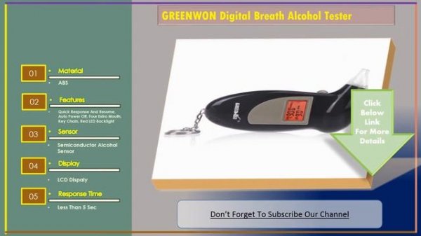Top 3 Best Digital Breath Alcohol Tester Review | Portable Breath Alcohol Tester