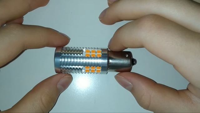 Светодиодная автомобильная лампа с обманкой NeTuning PY21W 30s30 7507 BAU15s оранжевая в поворотники смотреть онлайн