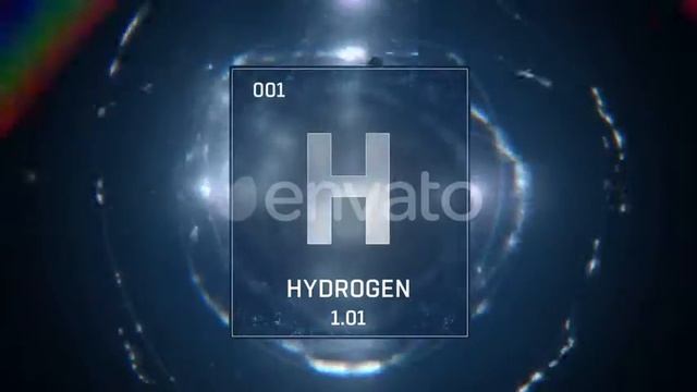 Hydrogen As Element 1 Of The Periodic Table On Blue Background | Motion Graphics - Envato elements смотреть онлайн