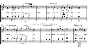 ВЕЛИКАЯ ЕКТЕНИЯ ПАСХАЛЬНАЯ (ПОЛИГЛОТТА), А.Алексеевой - Сопрановая партия