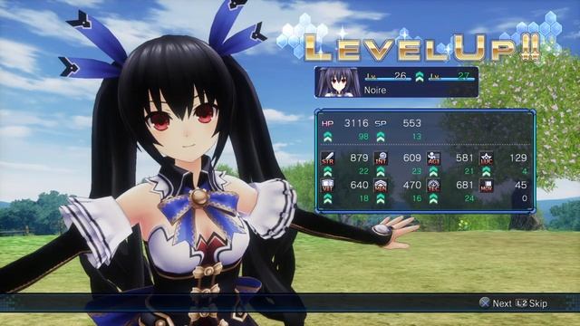 Megadimension Neptunia VII | PS4 Gameplay - Noire's Level Up! смотреть онлайн