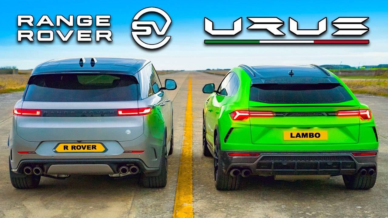 Кто победит в заезде: новый Range Rover SV или же Lambo? смотреть онлайн