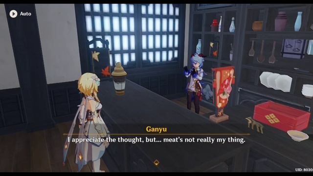 Spice From The West Event: Ganyu's Reactions To Fragrant Dishes (Genshin Impact)