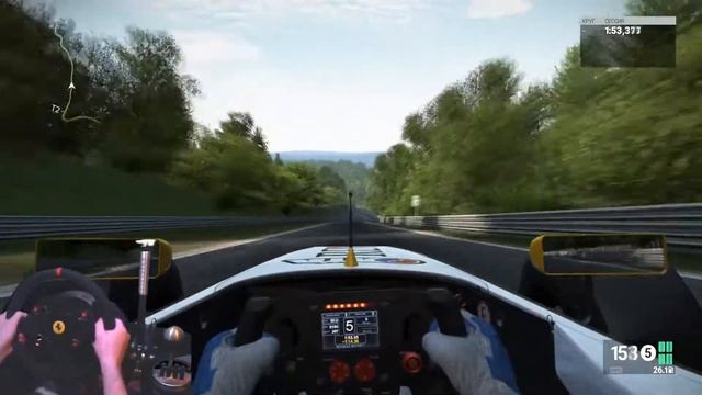 Nordschleife Project Cars Formula Reno 2:17 T300 Wheelcam смотреть онлайн